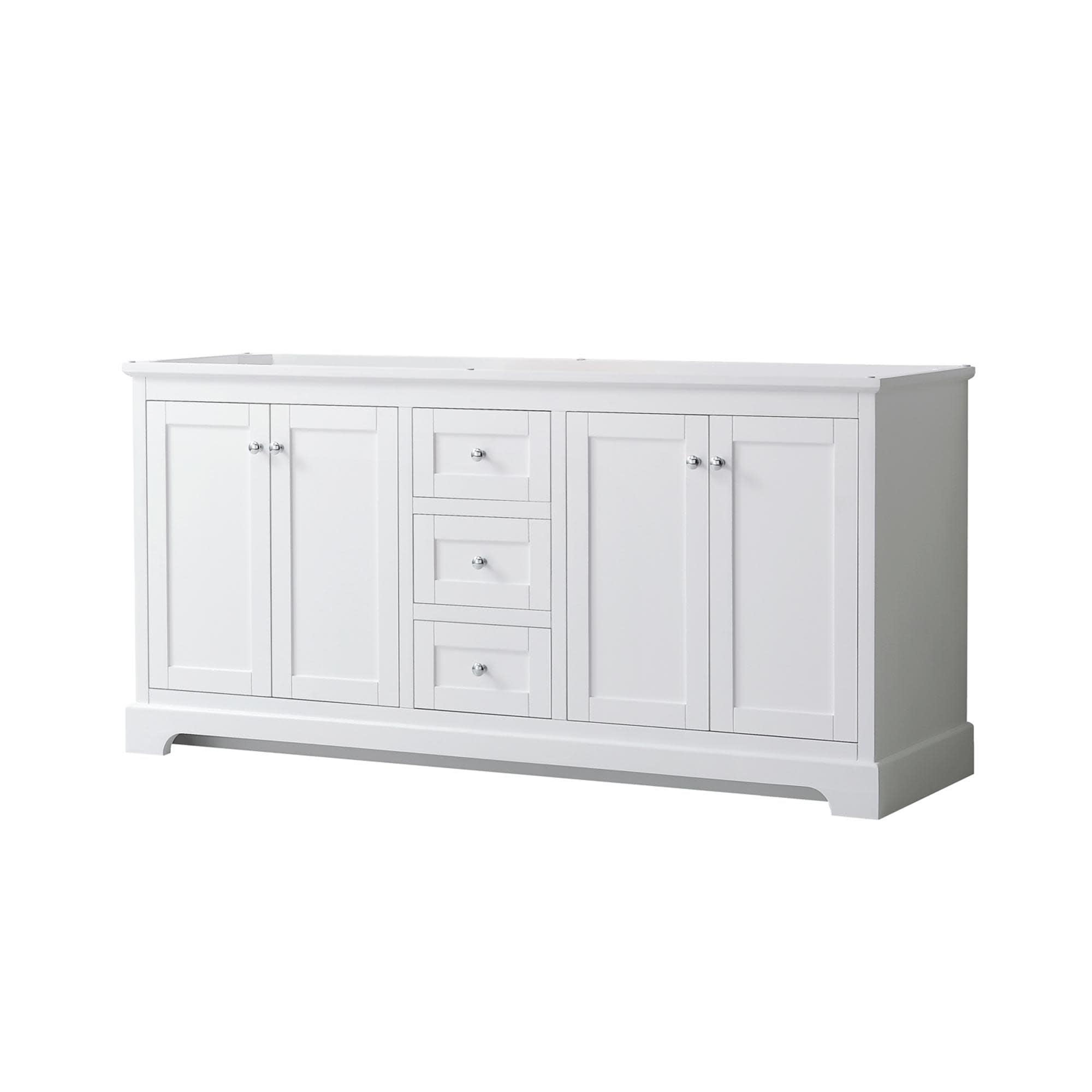 Wyndham Collection Avery 71" Double Bathroom Vanity Base Only