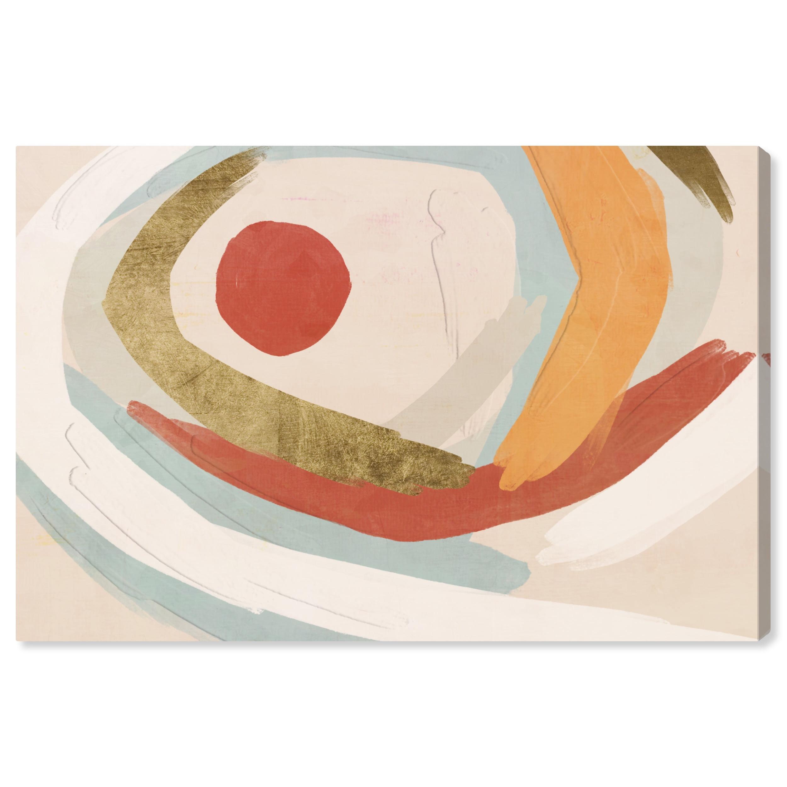 Wynwood Studio Canvas Sunset Breeze Abstract Paint Wall Art Canvas Print White Cream White 30x20