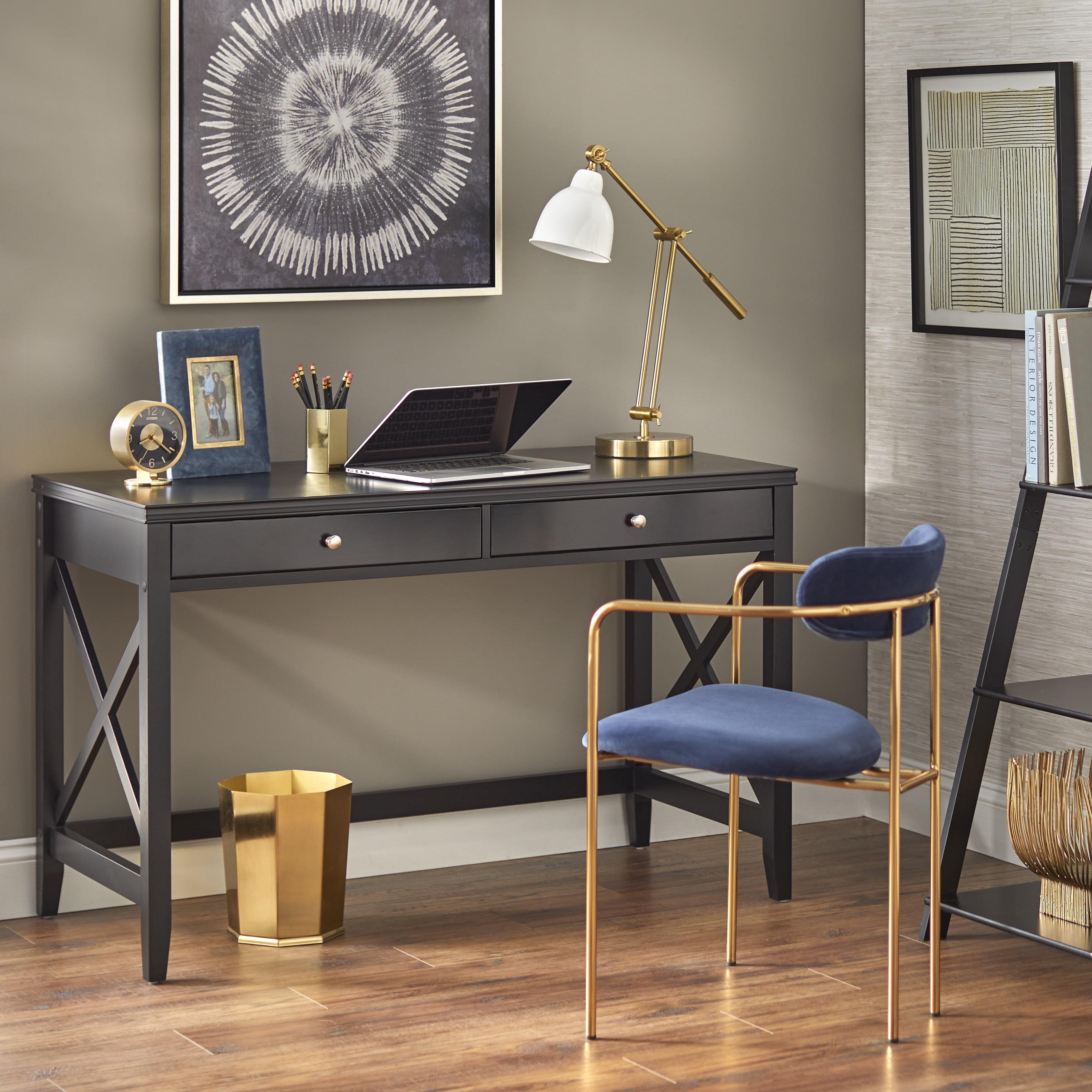 Simple Living  Anderson X Desk Black Painted