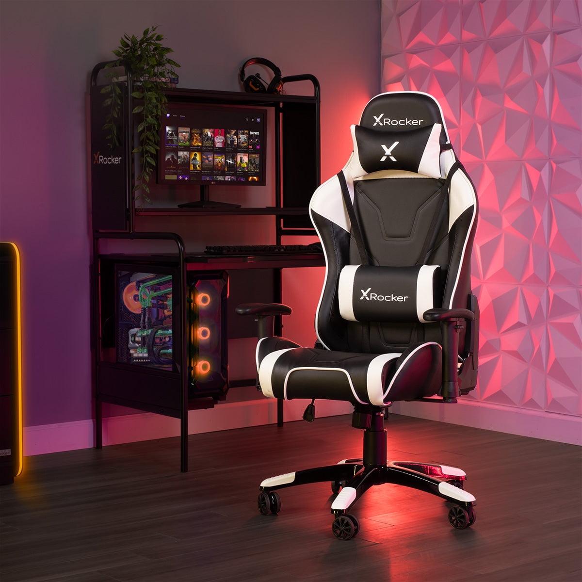 X Rocker Agility PC Chair Black and White