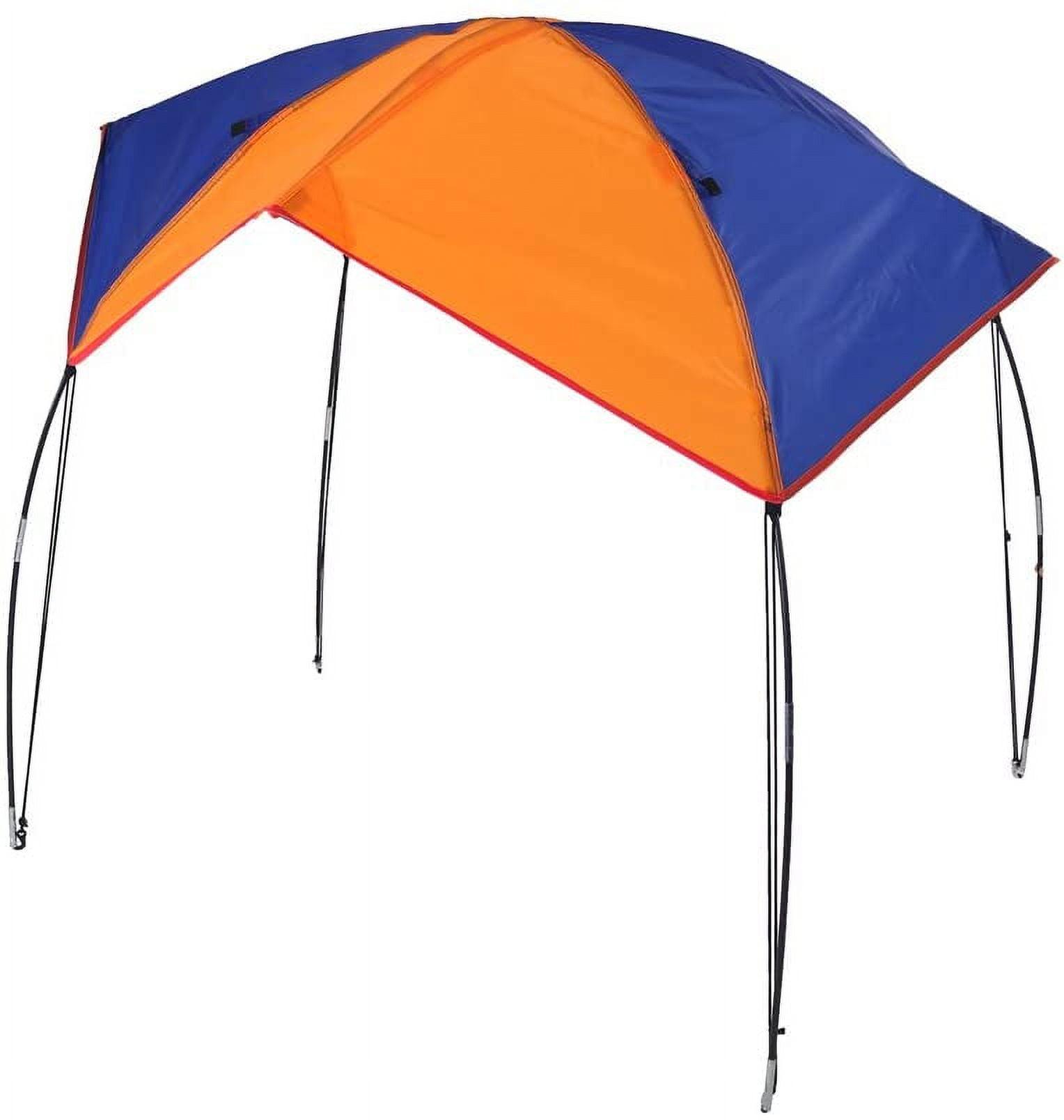 Orange and Blue 4-Person Boat Sun Shade Canopy