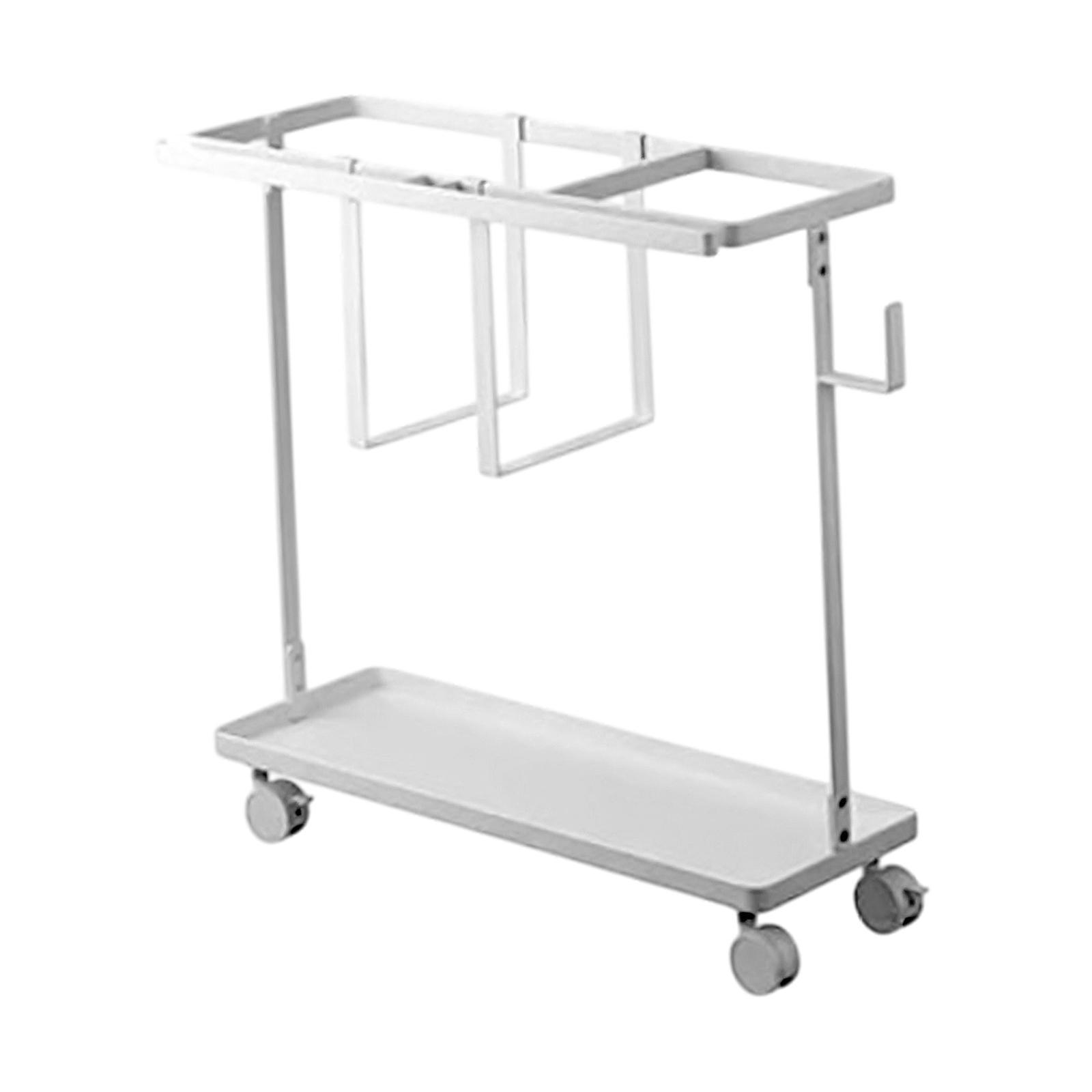 Yamazaki Home 1989 Yamazaki Home Fitness Equipment Storage Cart, Steel, Holds 16.5 Lbs, Wheels