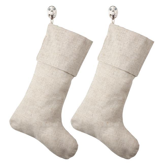 Saro Lifestyle Solid Color Toscana Christmas Stocking