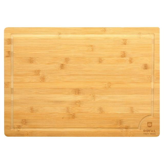 Royal Craft Wood Bamboo Cutting Board (XXL, 20”x14”)