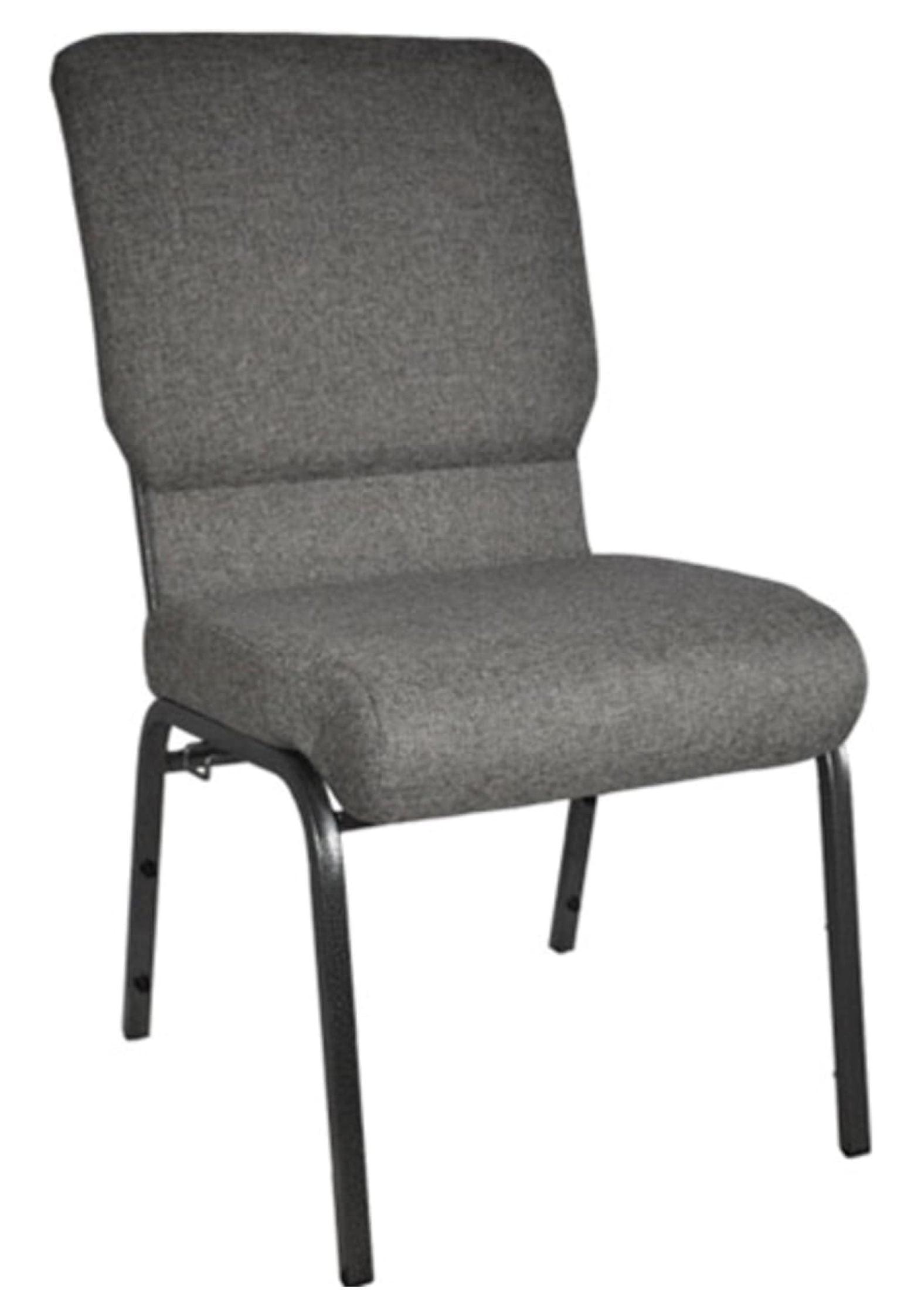 Xayoca Advantage Charcoal Gray Church Chair 18.5 in. Wide