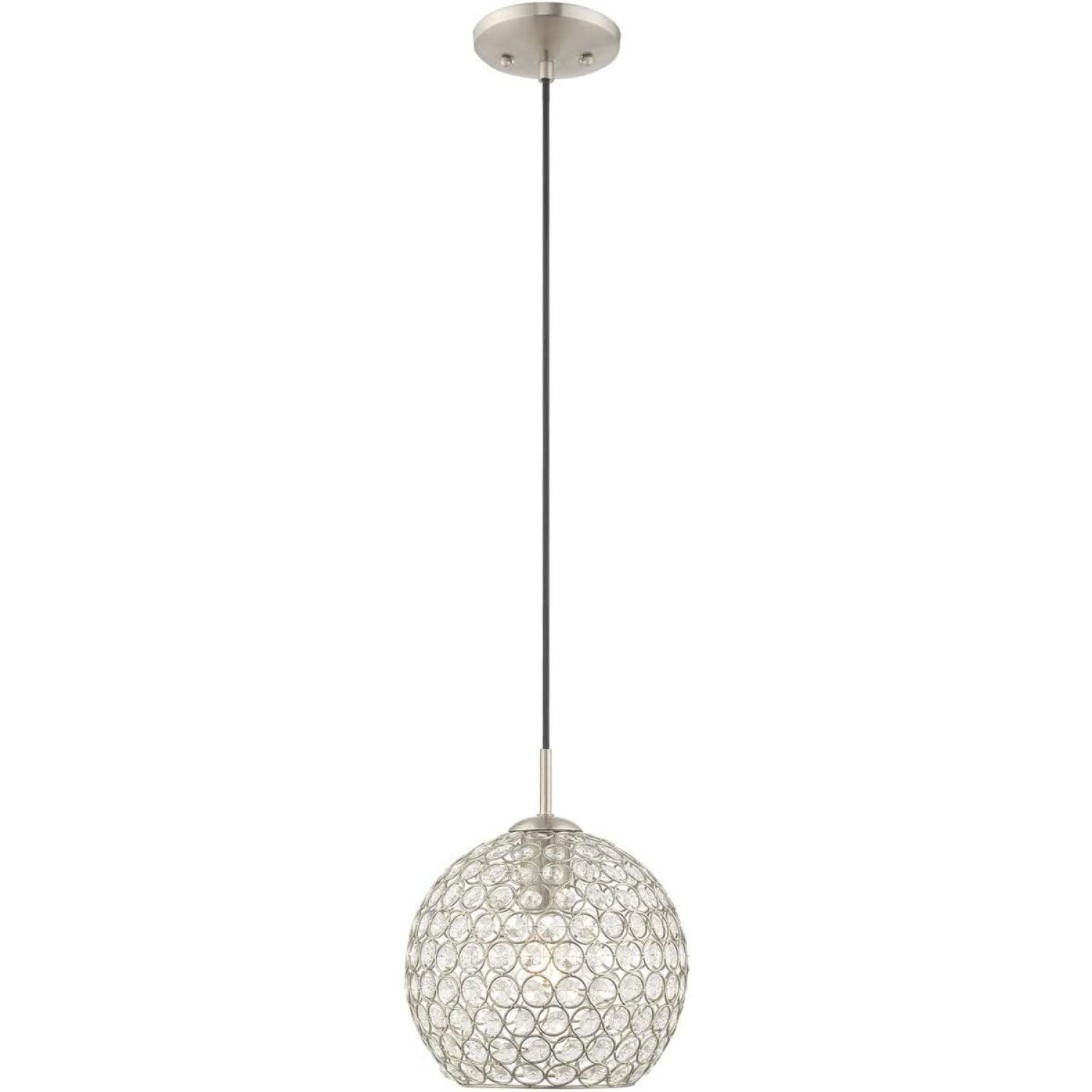 Livex Lighting Cassandra 1 - Light Pendant in  Brushed Nickel