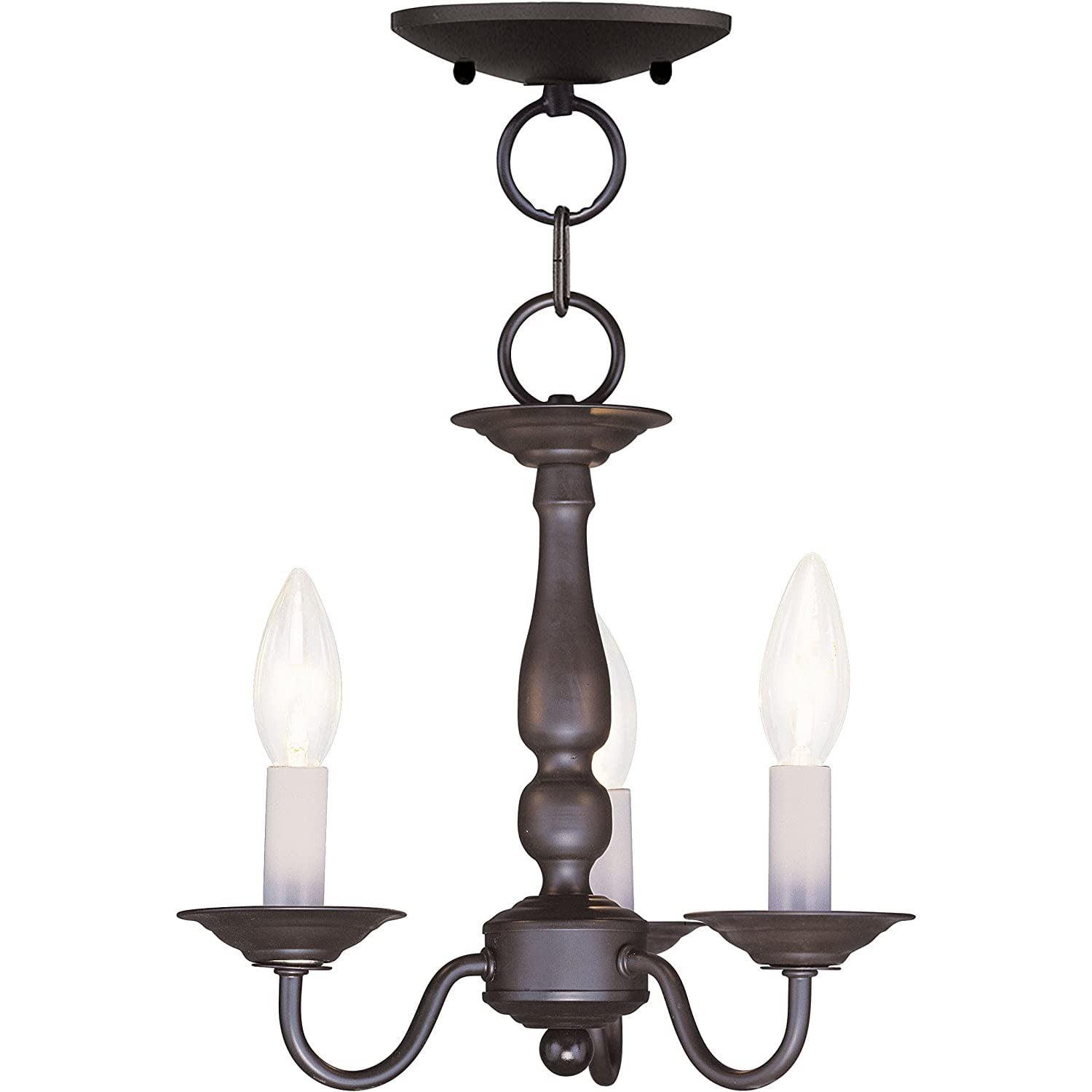 Livex Lighting Williamsburgh 3 - Light Chandelier in  Bronze