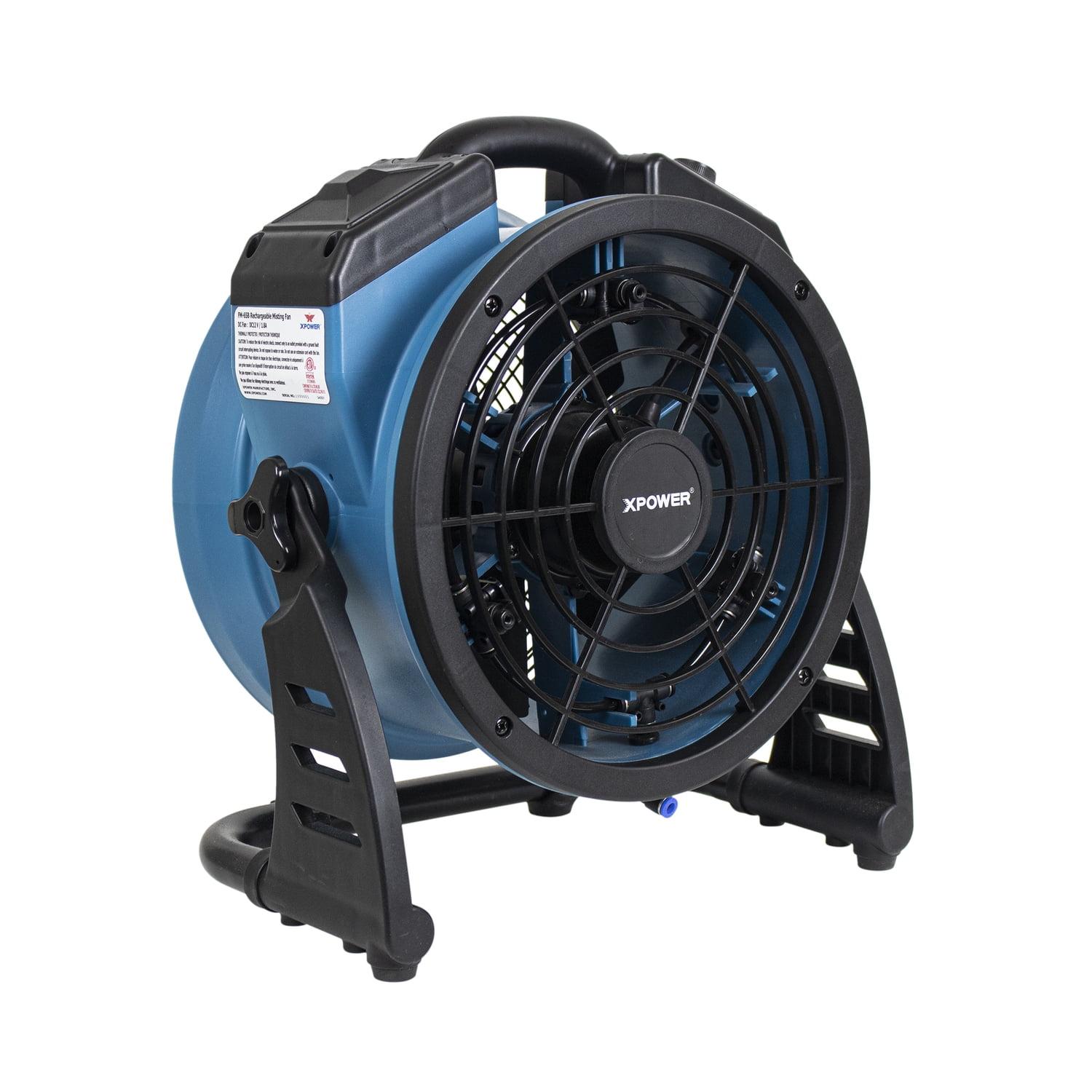 Xpower FM-65B 3-Speed Rechargeable 900 CFM Outdoor Misting Fan