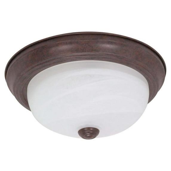 60/205-Nuvo Lighting-Two Light Flush Mount-11.375 Inches Wide by 4.875 Inches High