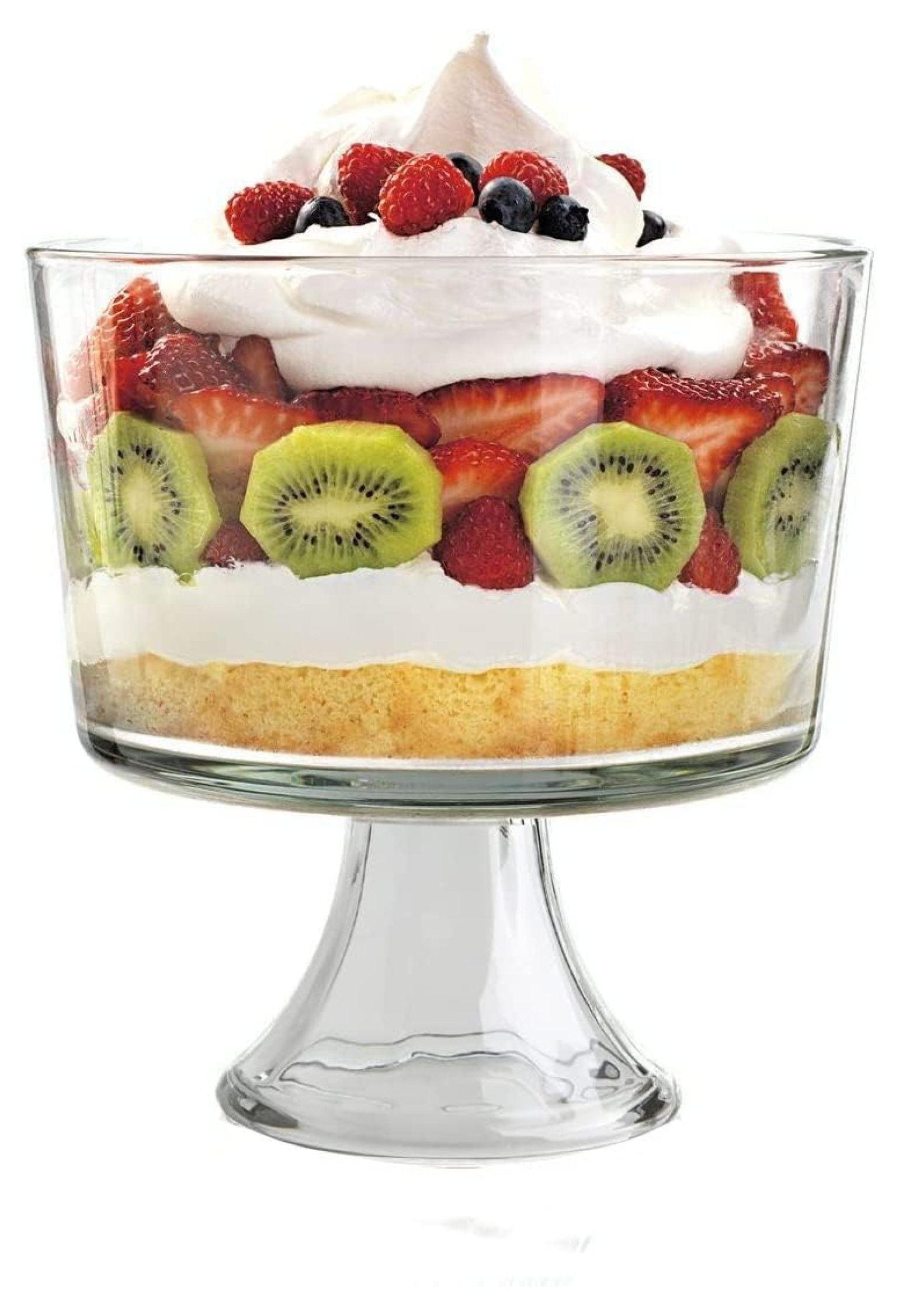 Anchor Hocking Large Glass Trifle Fruit Bowl