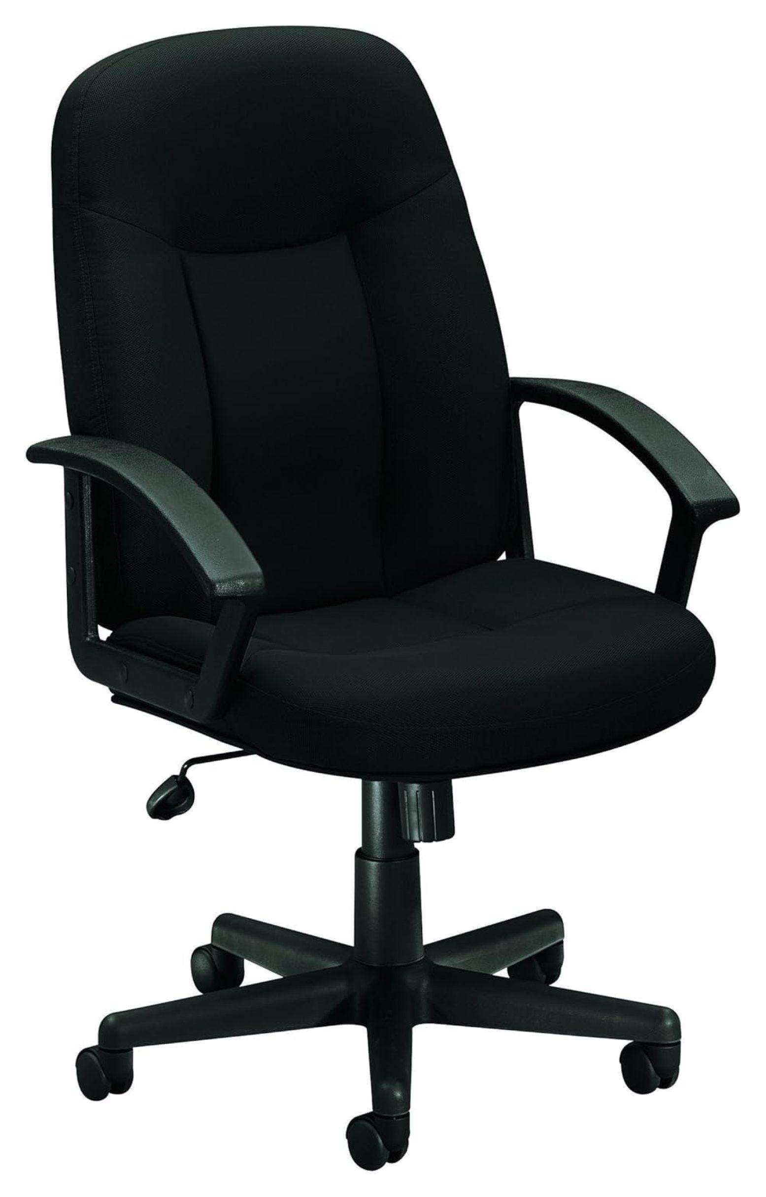 Black High-Back Swivel Executive Office Chair