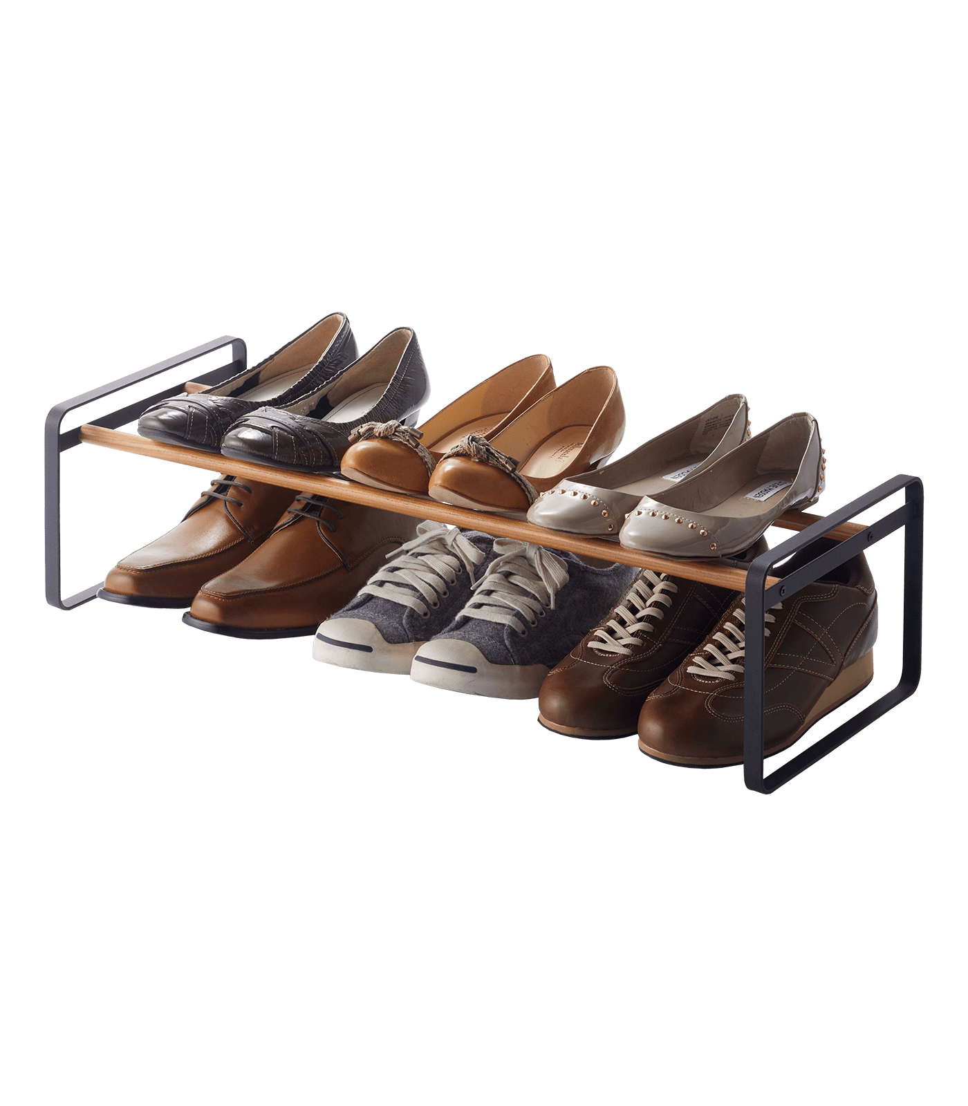 Yamazaki Home Shoe Rack, Steel, Expandable, Stackable