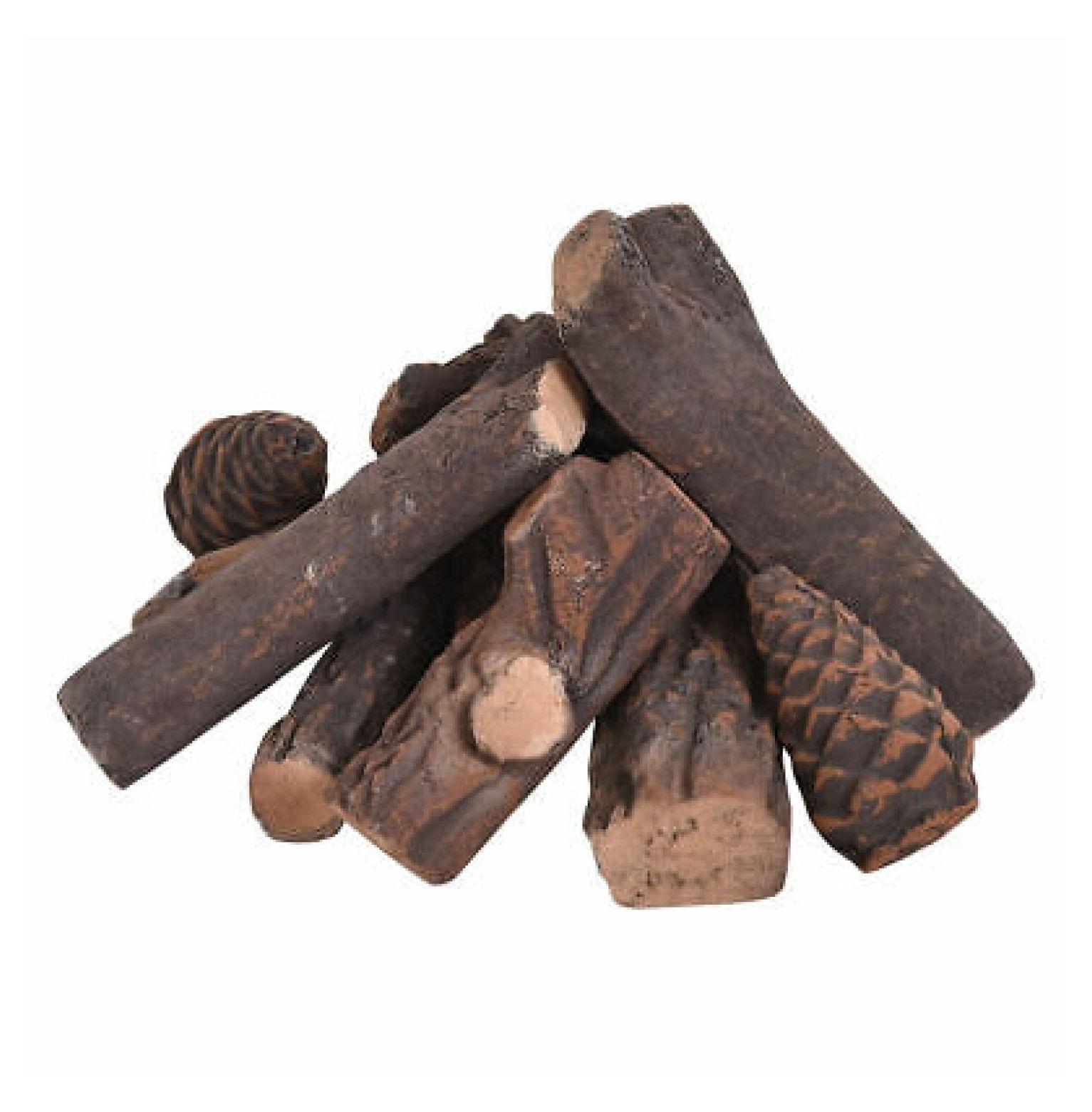 Loon Peak® Barnsdale 9 Piece Ceramic Decorative Logs