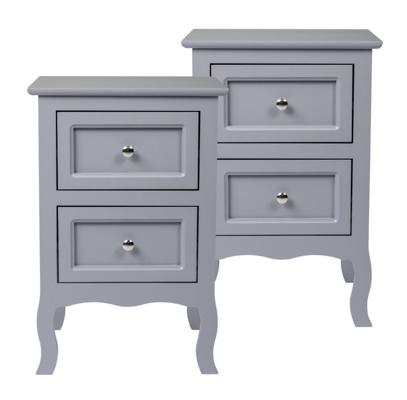 Authement 2 - Drawer Nightstand Storage Cabinet (Set of 2)