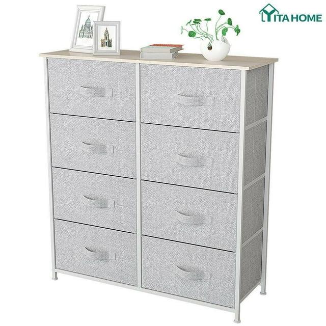 YITAHOME 8 Drawers Dresser Bedroom Unit Shelf Organizer Storage Tower Cabinet