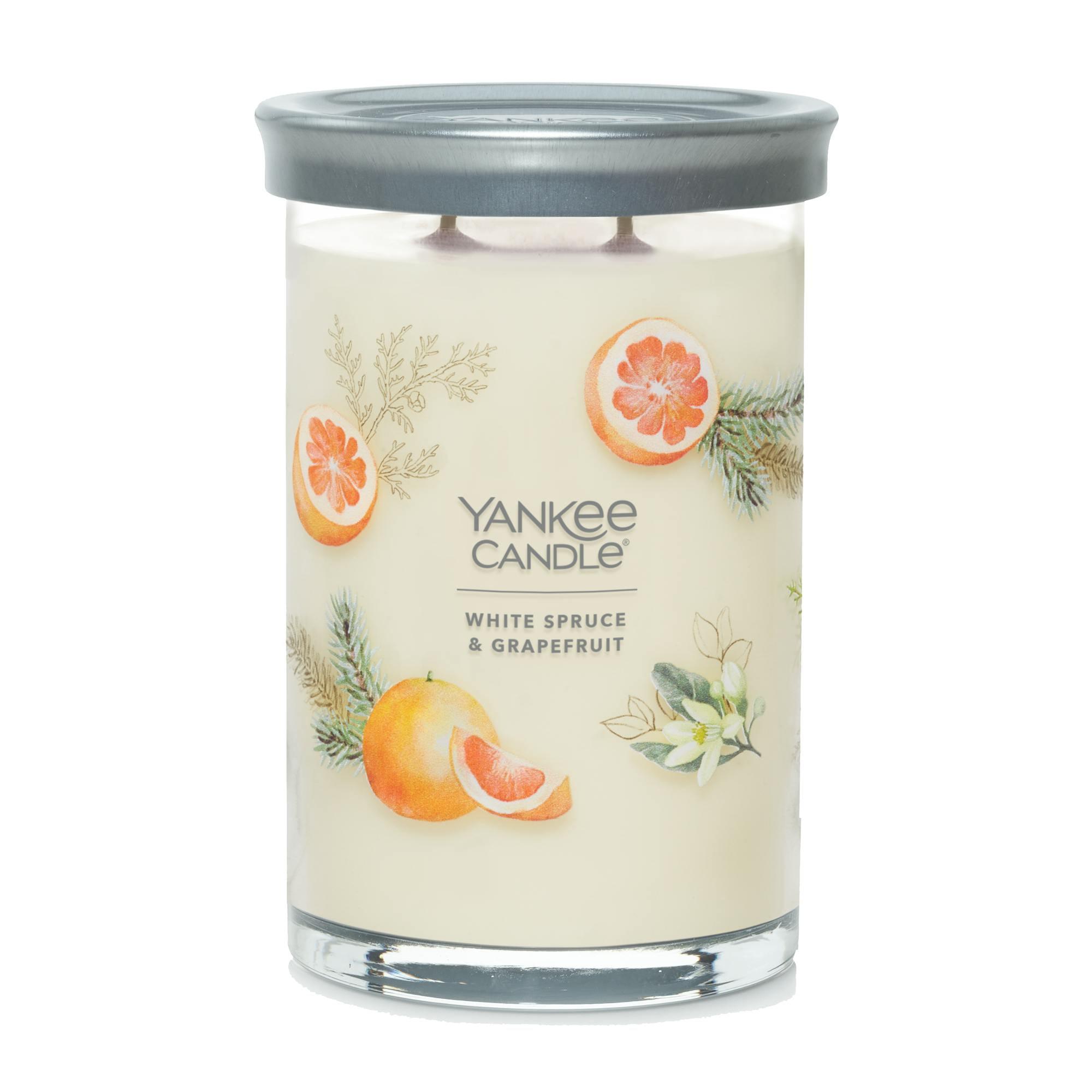 Yankee Candle Signature Large 2-Wick Candle, White Spruce & Grapefruit, 20 oz