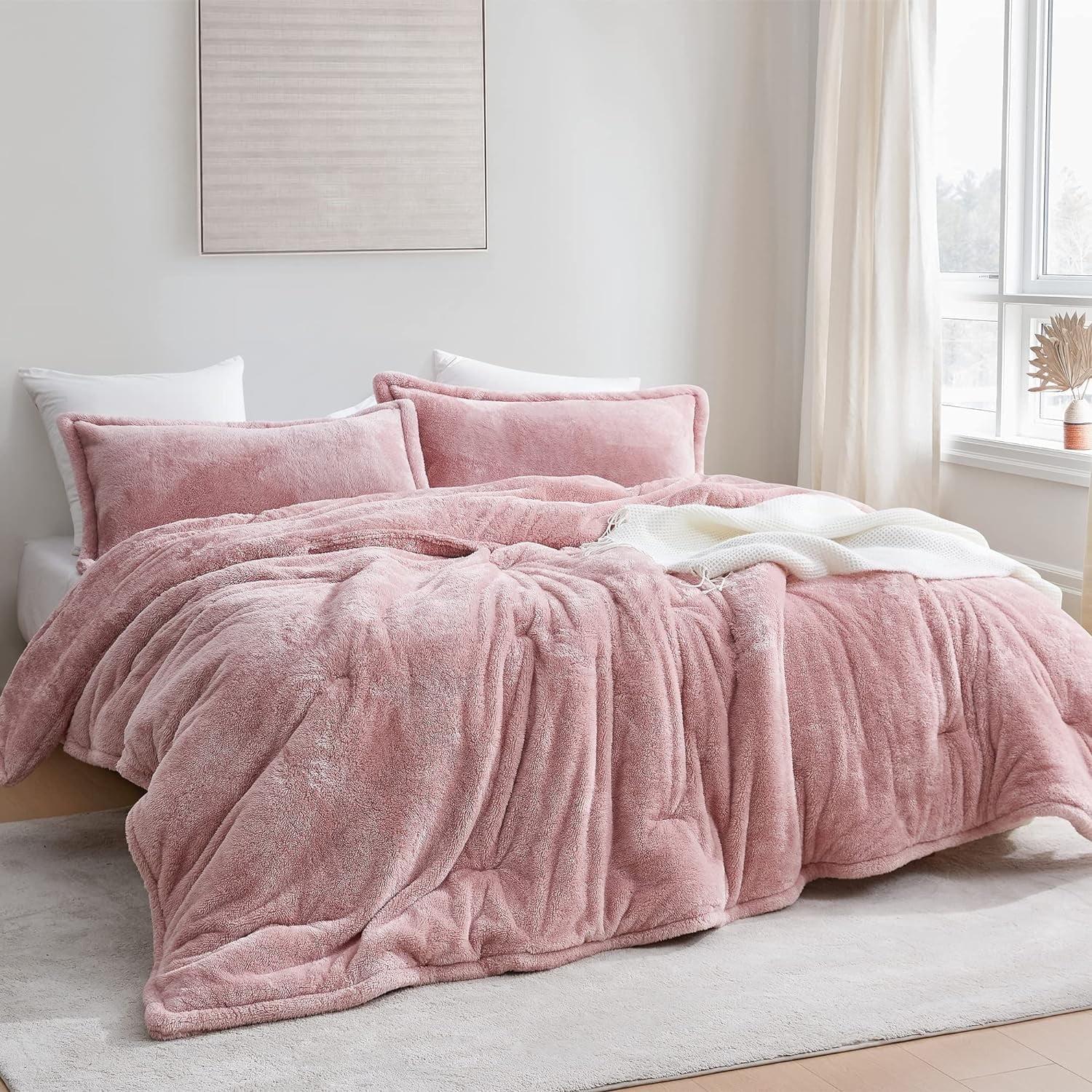 Coma Inducer ® Oversized Plush Comforter - Sepia Rose King