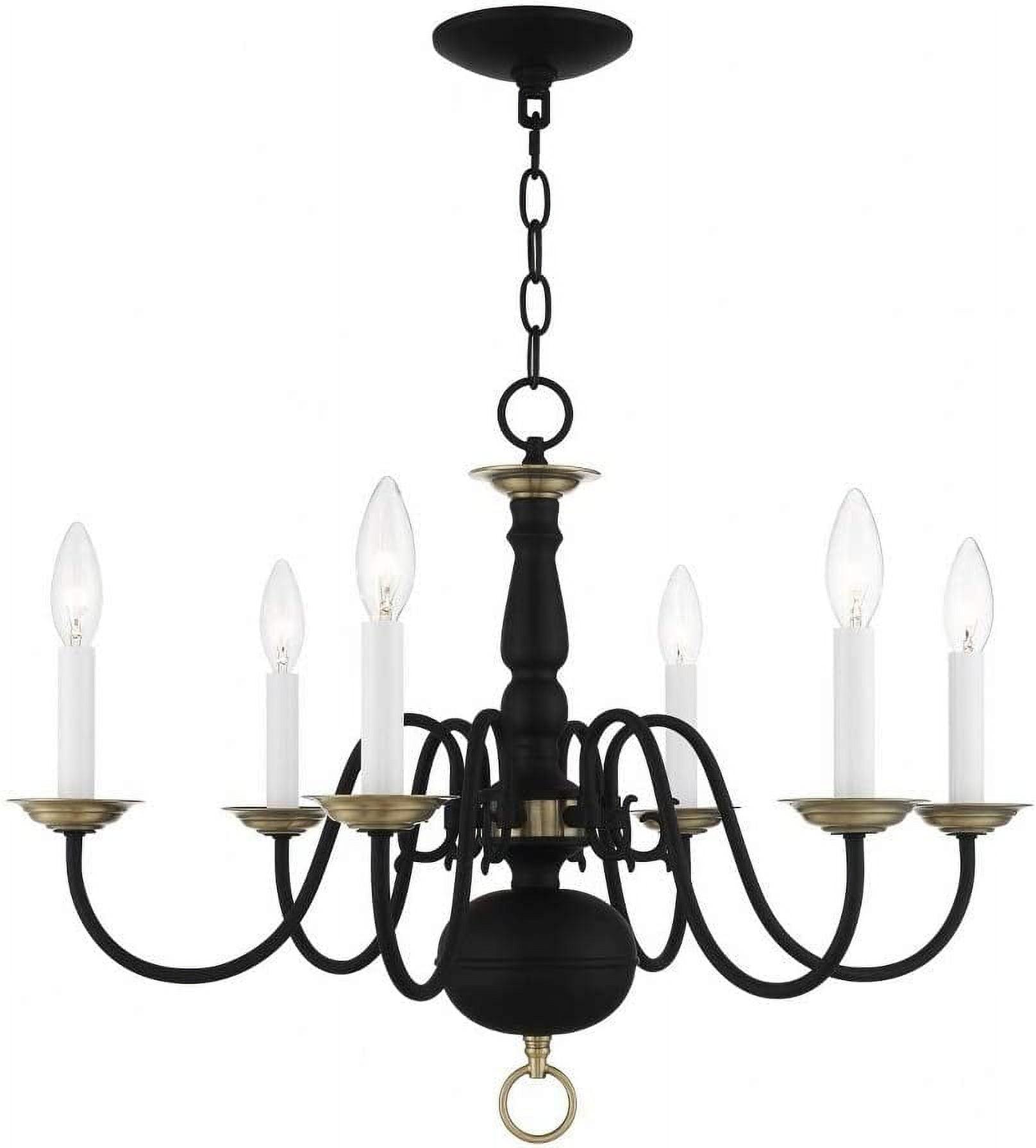 Livex Lighting - Williamsburgh - 6 Light Chandelier in Traditional Style - 24