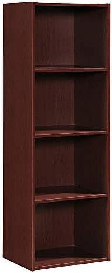 Mahogany Kids Toy Storage Bookcase with Doors and Cubes