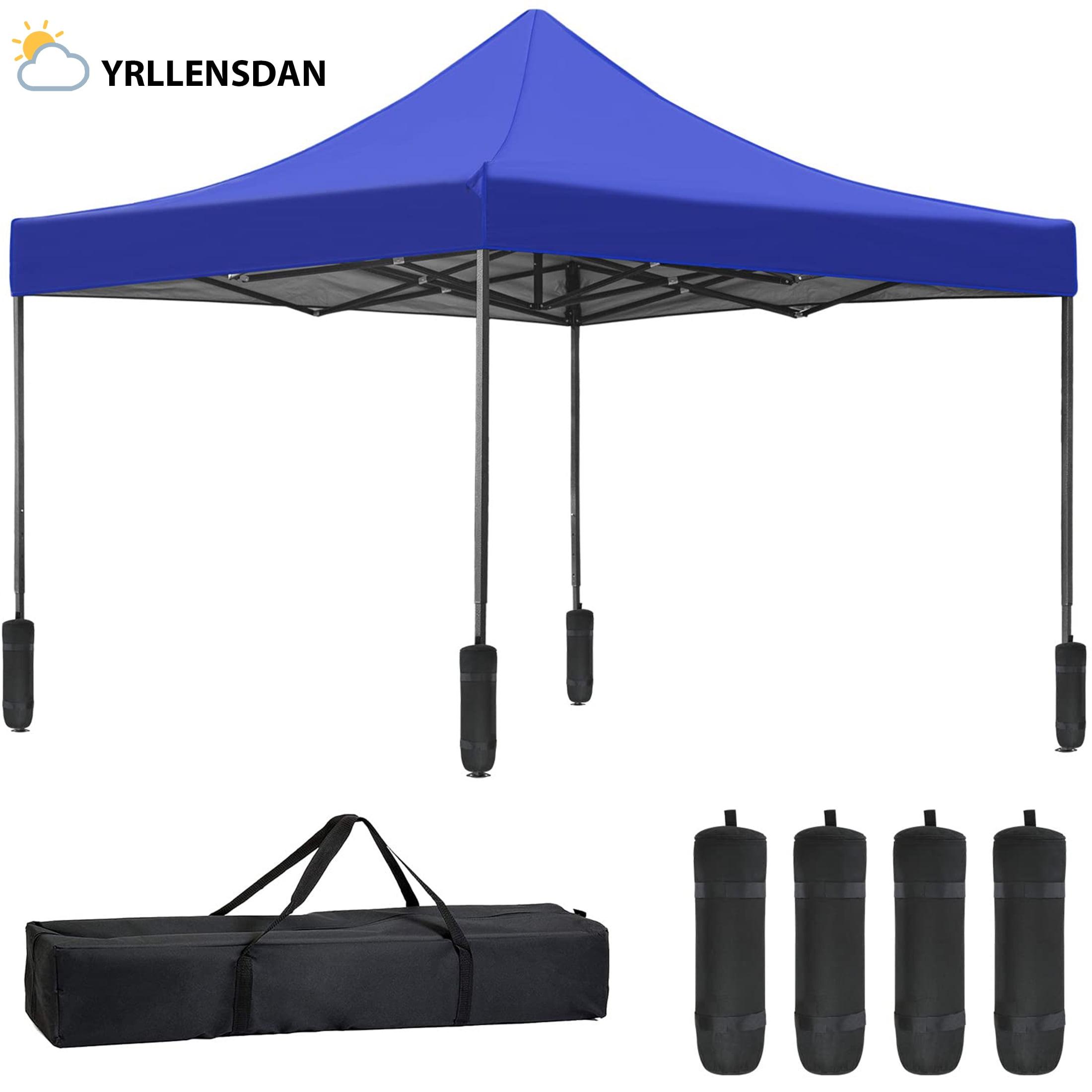 YRLLENSDAN Pop Up Canopy 10x10, Pop Up Tents for Parties 10x10 Outdoor Canopy Pop Up Tent Canopy Waterproof Canopy UV Protection Shade Tent for Backyard Popup Tent 10x10, Blue