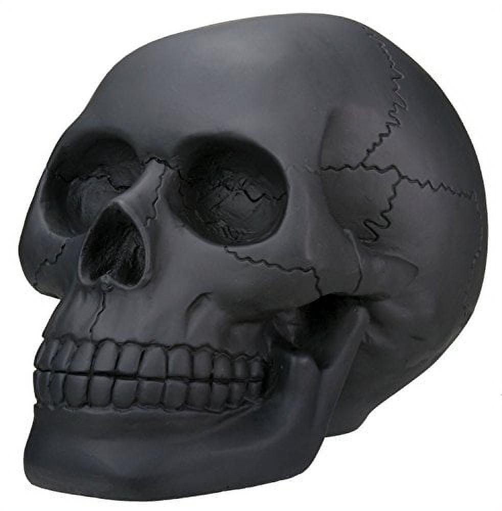 YTC SUMMIT 7749 Gorgeous Black Skull Figurine Statue
