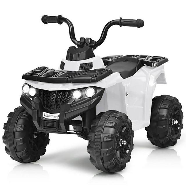 Aimee Lii 6V Kids Electric Ride on ATV, Battery Powered Kids 4 Wheeler, White