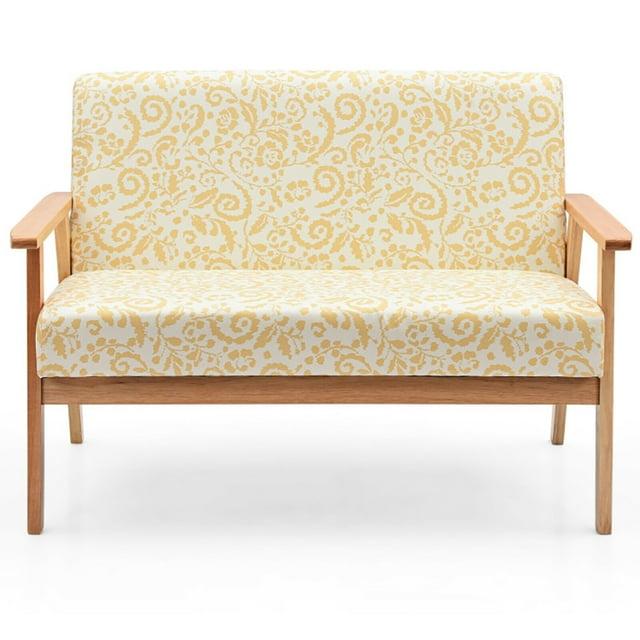 George Oliver Modern Fabric Loveseat Sofa Couch Upholstered 2-Seat Armchair