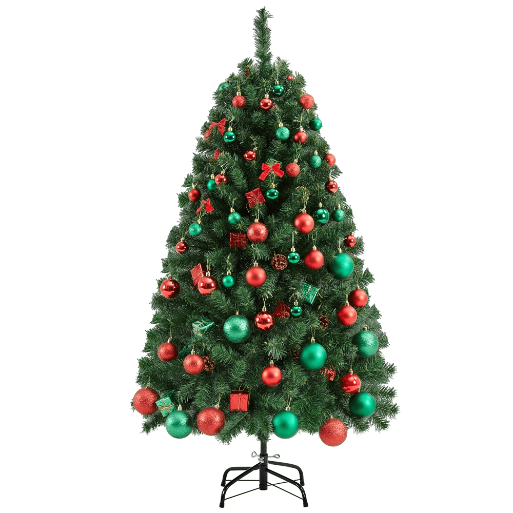 Yaheetech 4.5Ft/6Ft/7.5Ft/9Ft Hinged Spruce Artificial Christmas Tree Holiday Decoration with PVC Tips