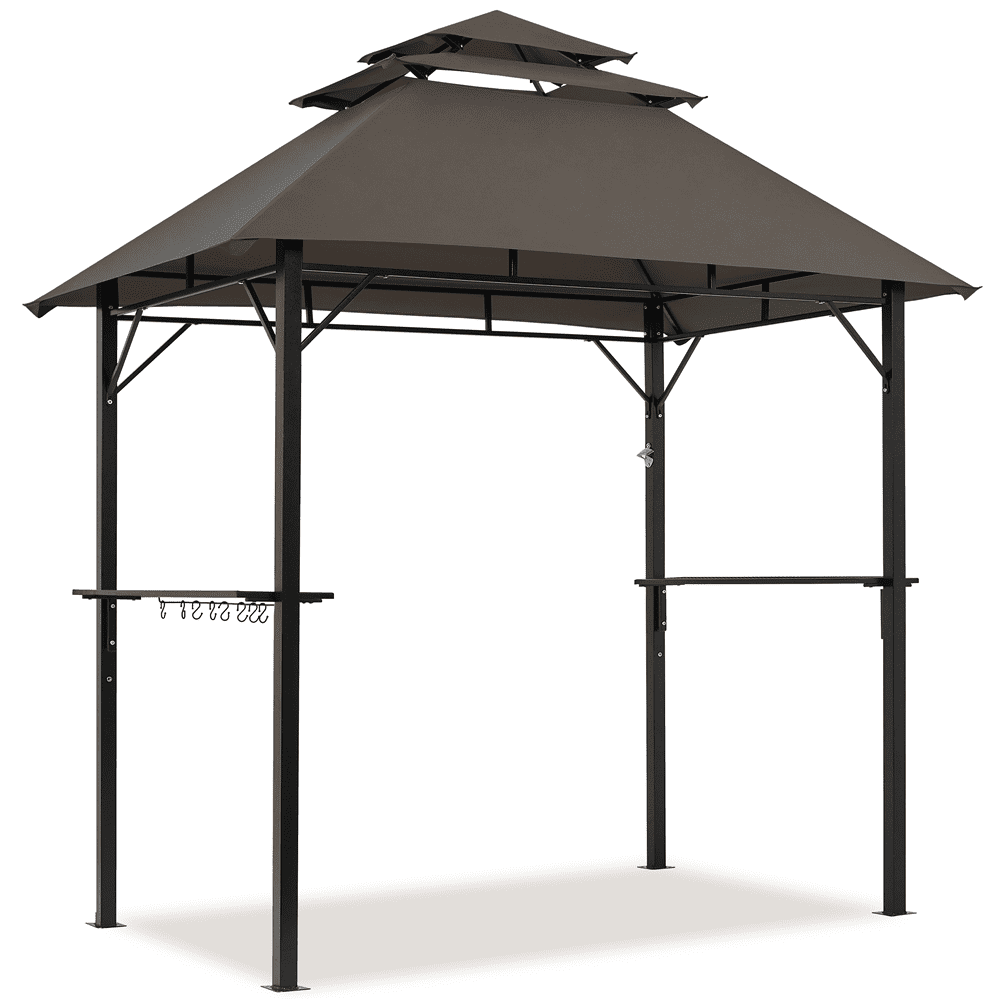 Yaheetech Outdoor Grill Gazebo Patio Gazebo, Brown