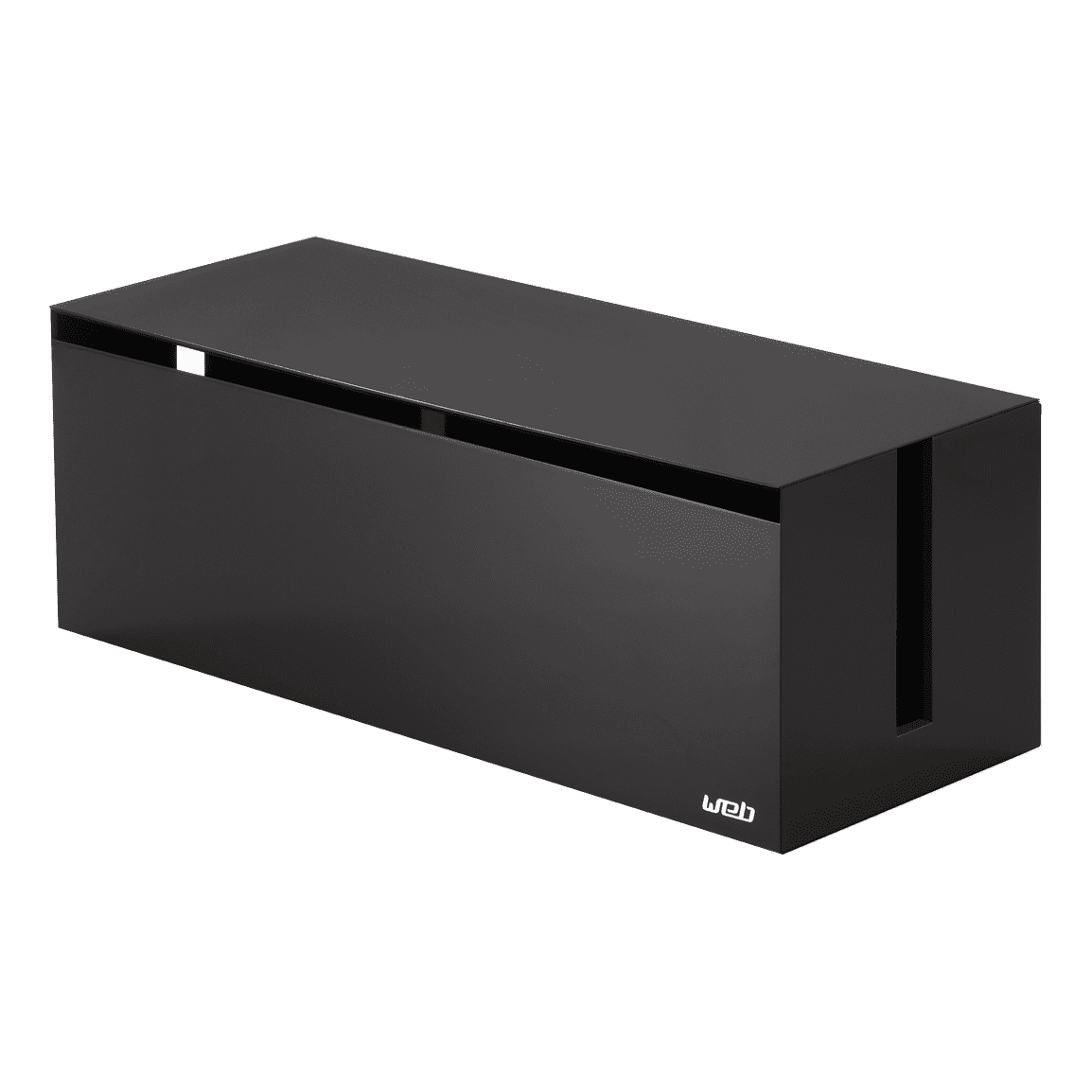 Yamazaki Home Cable Box - Outlet Cord Storage Organizer, Cover Protector, Anti-Slip Rubber Feet