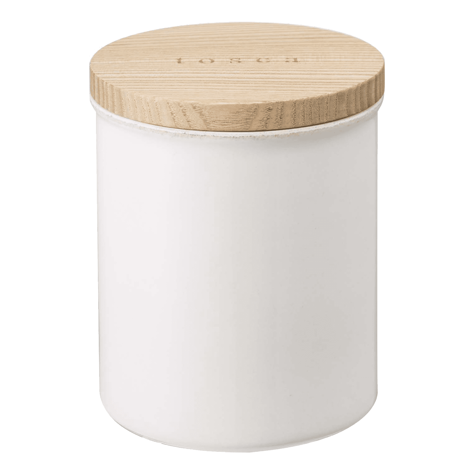 Tosca Yamazaki Home Ceramic Canister, Dry Food Kitchen Storage Container, Plain, 15.25 oz. Airtight