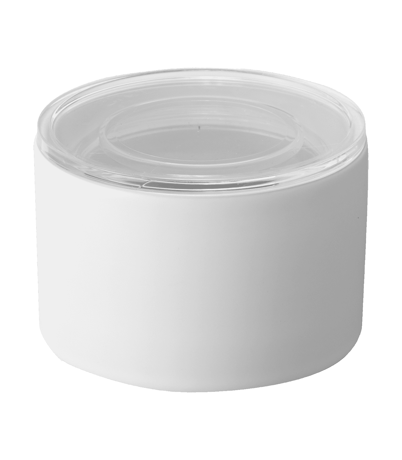 Small White Ceramic Food Storage Canister with Airtight Lid