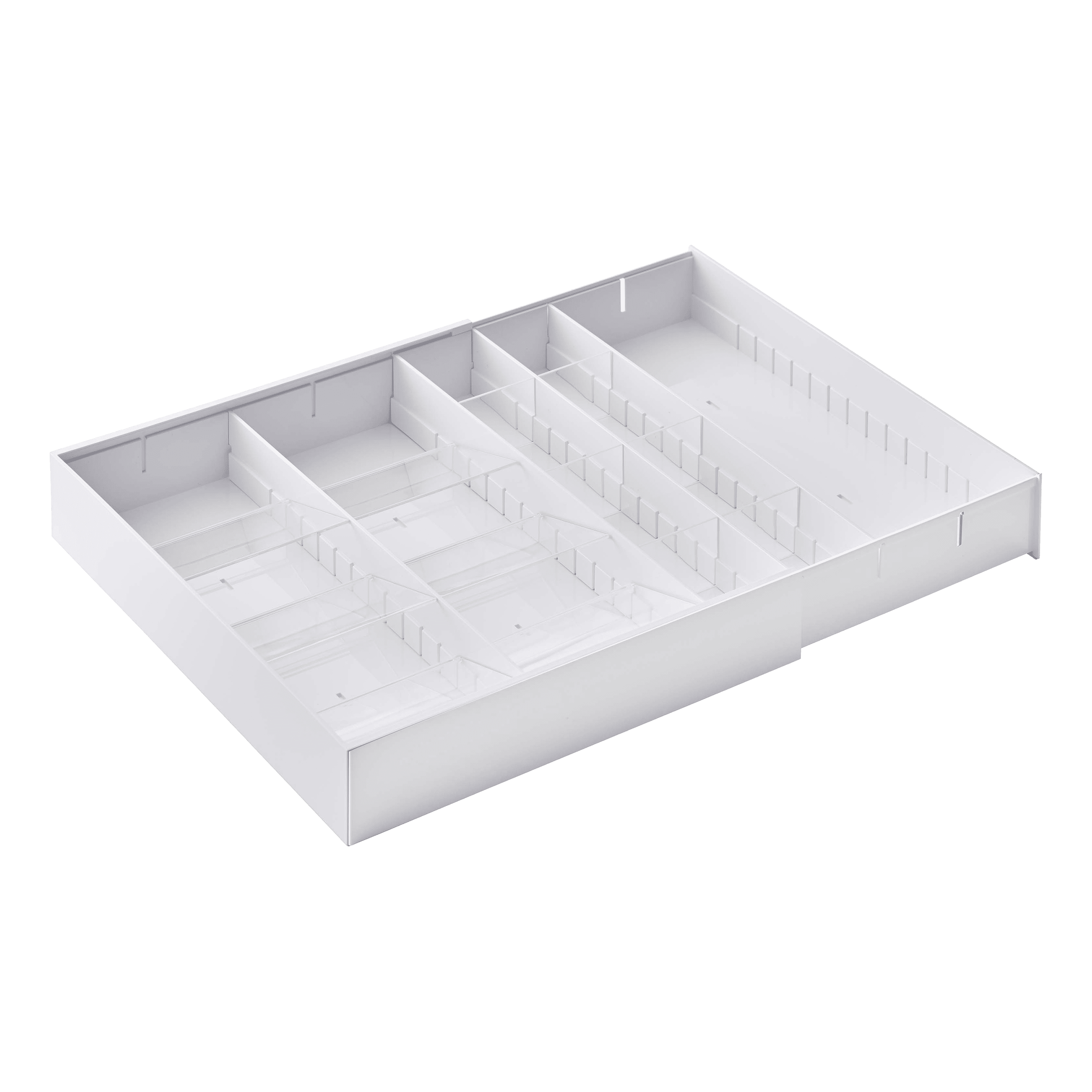 Yamazaki Home Expandable Cutlery Kitchen Utensils Storage Multi-Compartment Silverware Organizer
