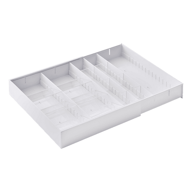 Yamazaki Home Expandable Cutlery Kitchen Utensils Storage Multi-Compartment Silverware Organizer