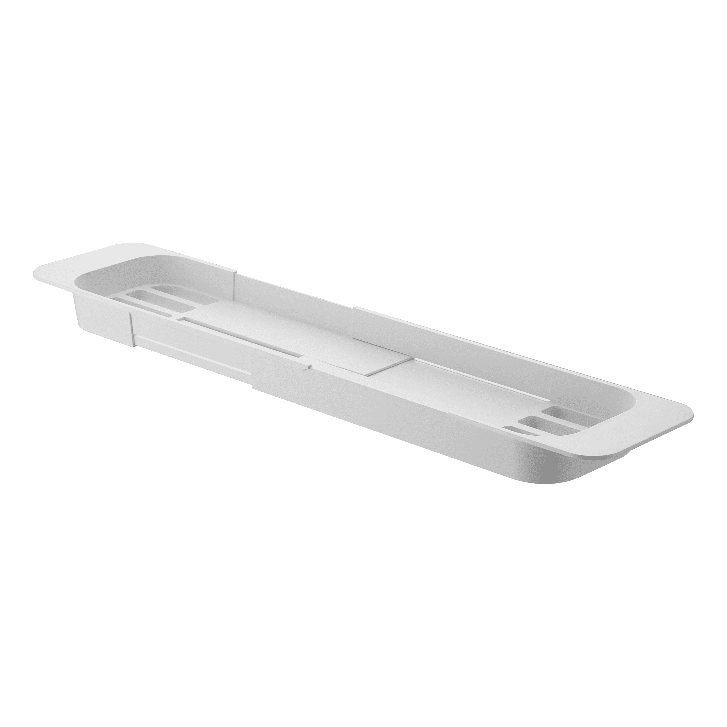 Yamazaki Home Tower Yamazaki Home Expandable Bathtub Caddy - Bathroom Tray Table Holder, 1.77" Height