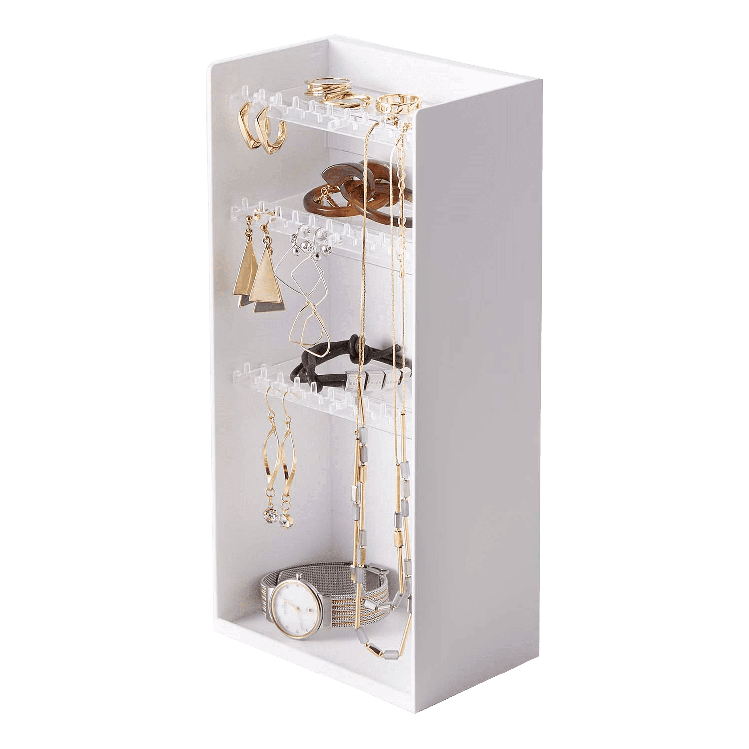 Yamazaki Home Tower Makeup Jewelry Stand