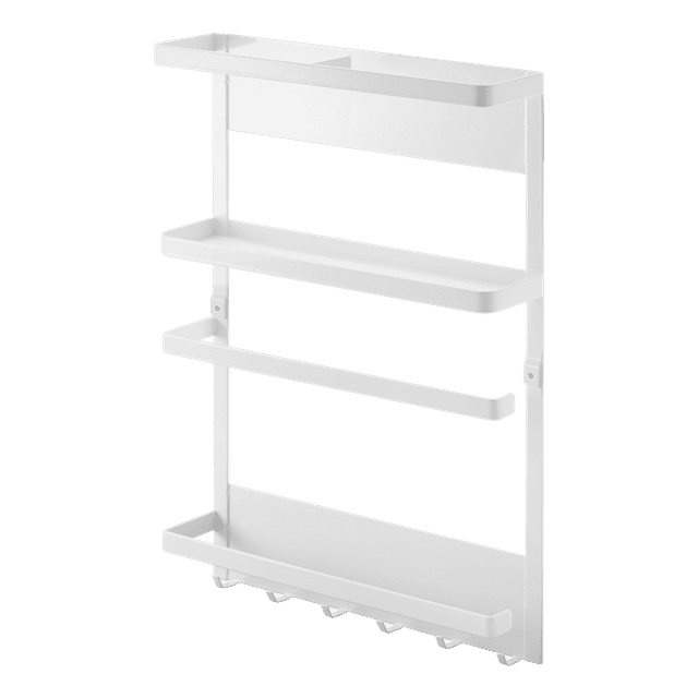 Yamazaki White Magnetic Kitchen Organization Rack