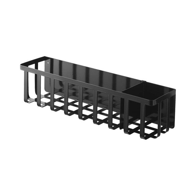 Yamazaki Home Yamazaki Home Magnet Kitchen Storage Basket - Utensil Wall Organizer, Steel, Sliding Divider