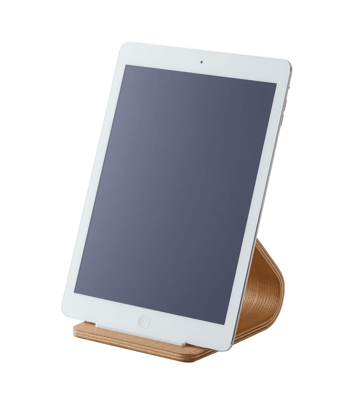 Natural Plywood Tablet Stand with Silicone Stopper