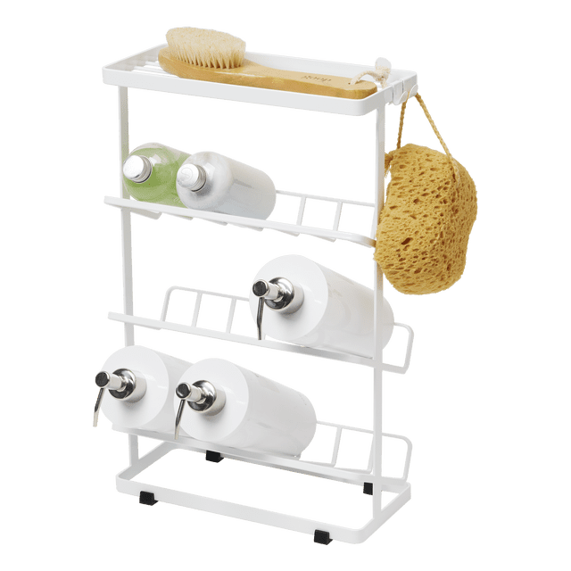 Yamazaki Home Tower Yamazaki Home Free Standing Shower Caddy - Bathroom Organizer Storage Holder, Steel