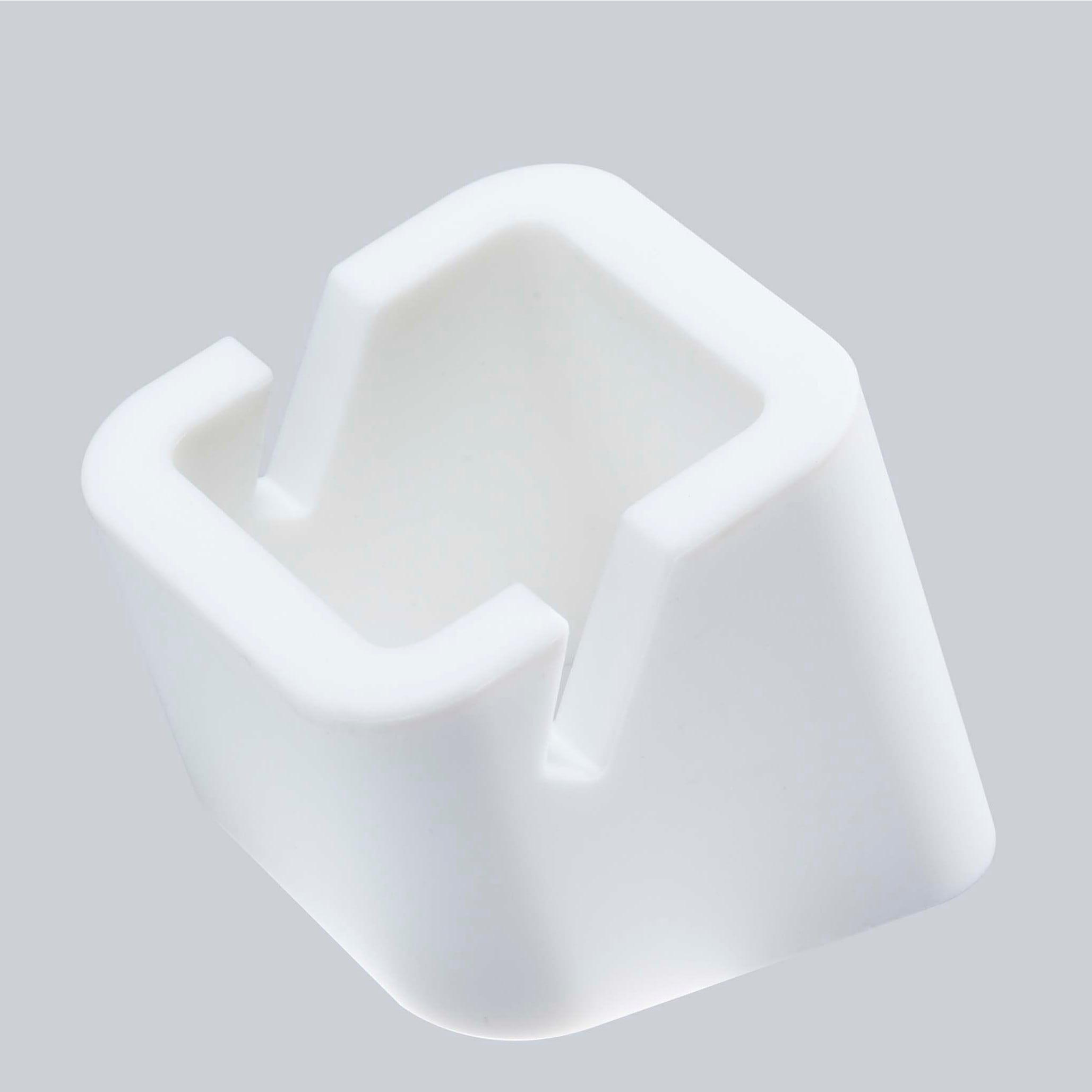 White Silicone Cube Tablet Stand for Hands-Free Use