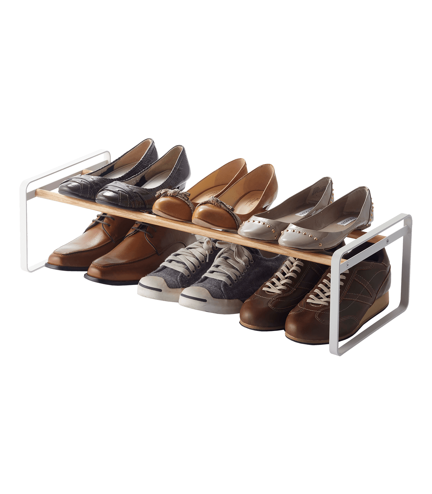 Yamazaki Home Shoe Rack, Steel, Expandable, Stackable