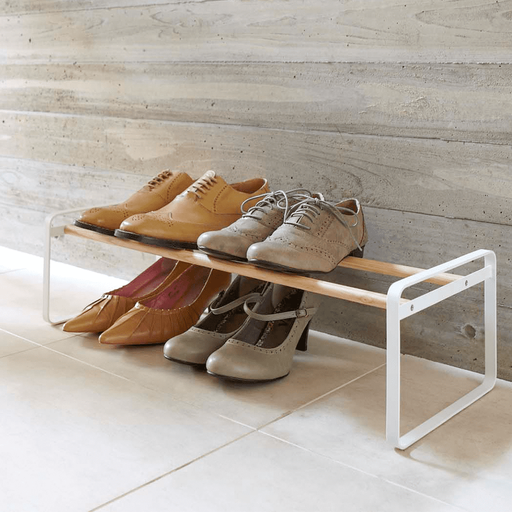 Yamazaki Home Shoe Rack, Steel, Expandable, Stackable