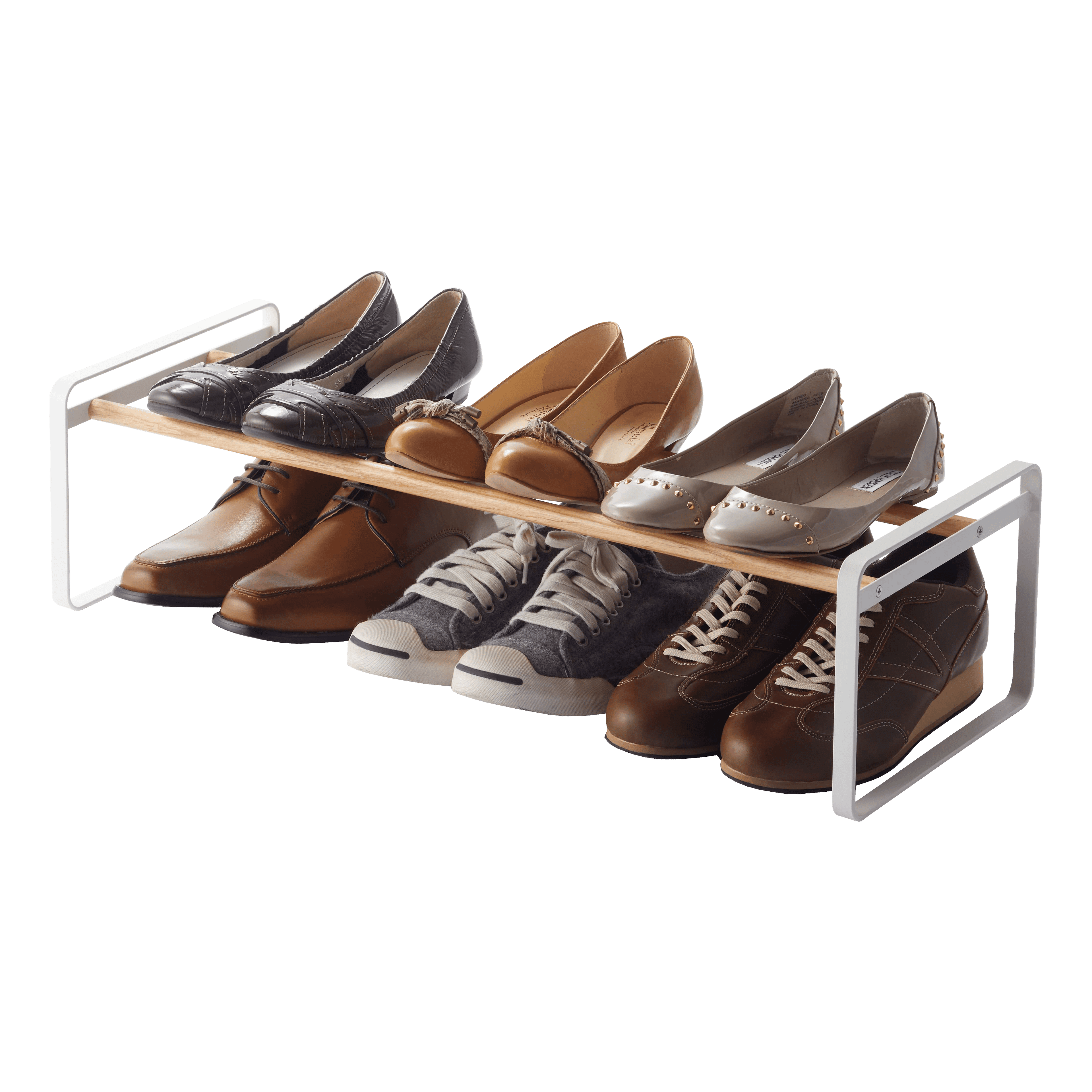 Yamazaki Home Shoe Rack, Steel, Expandable, Stackable
