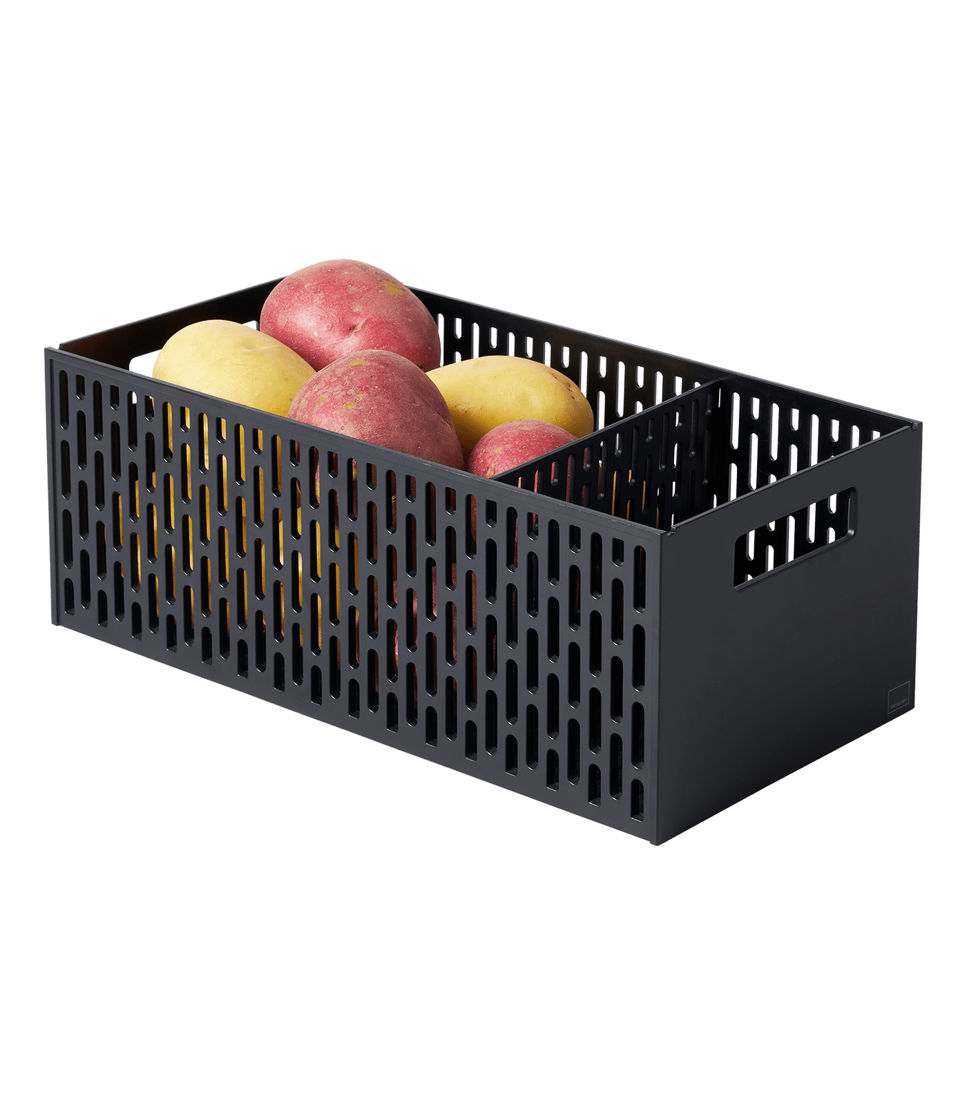 Yamazaki Home Stacking Baskets / Fruit Basket/ Vegetable Basket, Plastic, Handles, Stackable