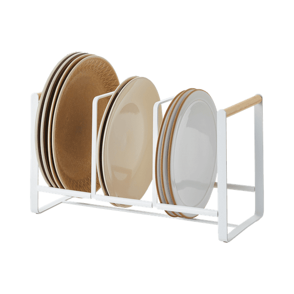 Yamazaki Tosca Wide White Dish Storage Rack