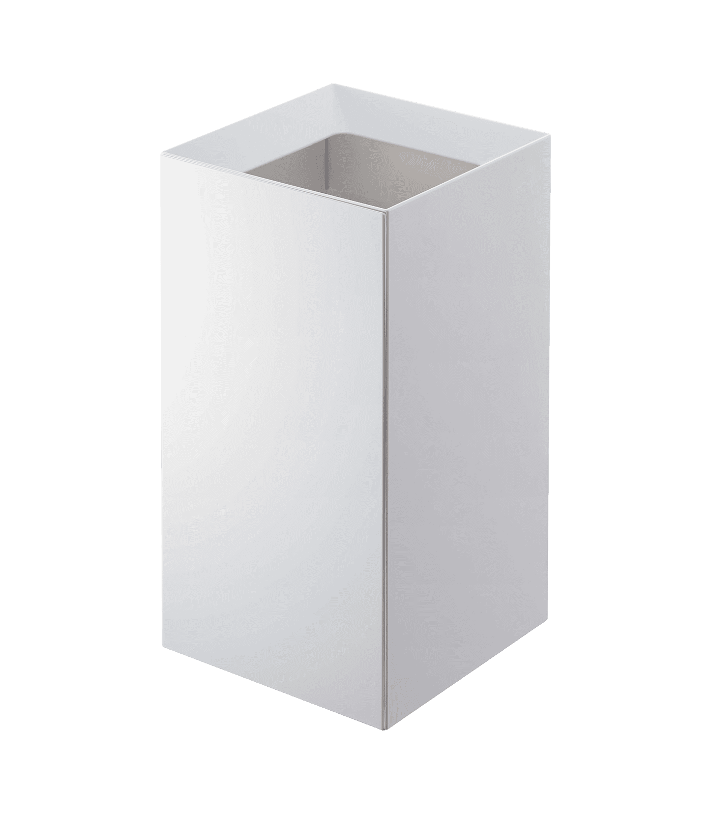 White Plastic Square Modern Waste Basket