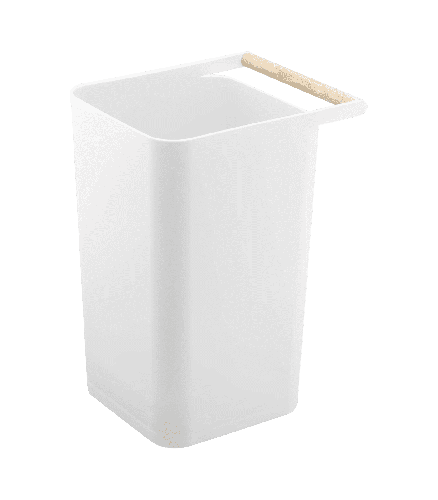 Como Yamazaki Home Slim Square Trash Can Garbage Waste Basket For Bathroom or Kitchen, 2.5 gallons