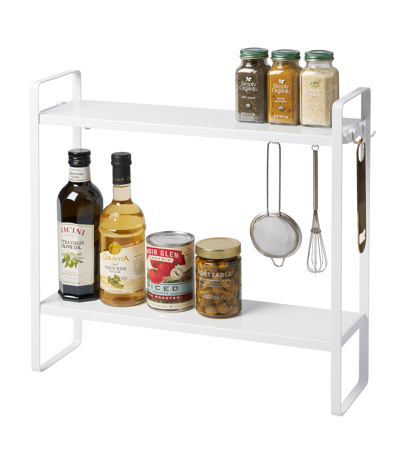 Yamazaki Home Two-Tier Countertop Rack, Steel