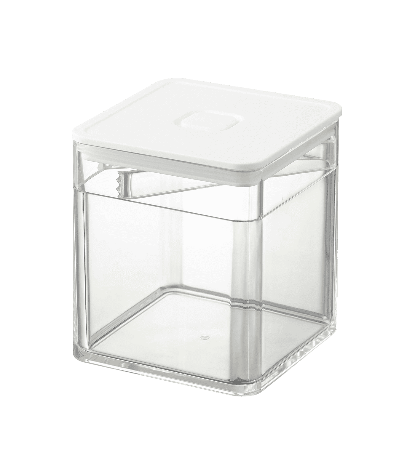 White Plastic Airtight Food Storage Container with Lid